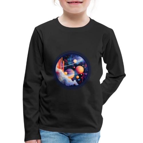 Floating Planetscape - Kids' Premium Long Sleeve T-Shirt