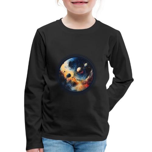 Chaotic Color Planets - Kids' Premium Long Sleeve T-Shirt