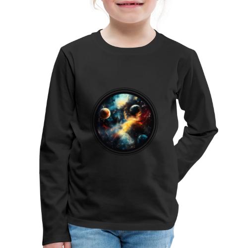 Painted Cosmos of Planets - Kids' Premium Long Sleeve T-Shirt