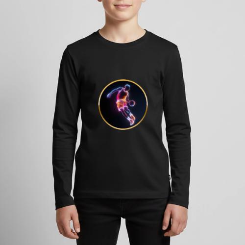 Neon Basketball Player - Kids' Premium Long Sleeve T-Shirt