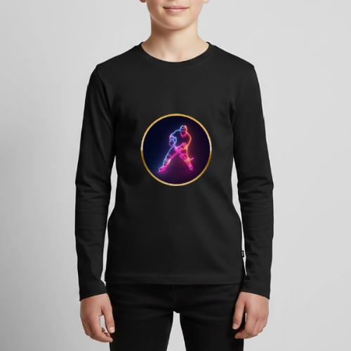Hockey: Neon Ice Strike - Kids' Premium Long Sleeve T-Shirt