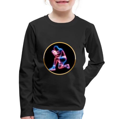 Neon Boxing Focus - Kids' Premium Long Sleeve T-Shirt