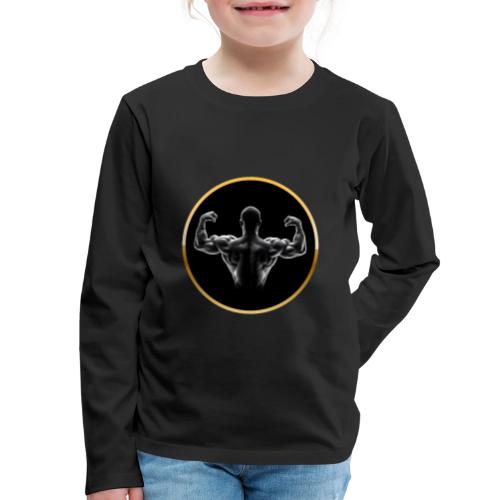 Bodybuilding: Golden Back Power - Kids' Premium Long Sleeve T-Shirt