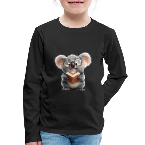 3D Gamer Koala Cozy Cartoon Design - Kids' Premium Long Sleeve T-Shirt