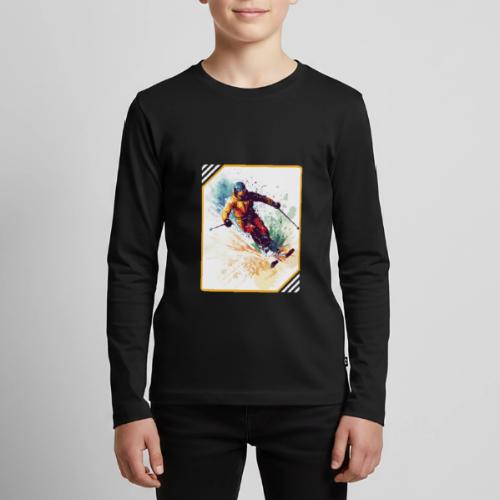 Winter Skiing Escape - Kids' Premium Long Sleeve T-Shirt