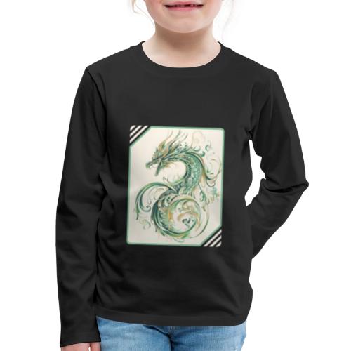 Brush of the Dragon - Kids' Premium Long Sleeve T-Shirt