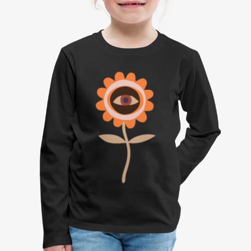 Flower Eye - Kids' Premium Long Sleeve T-Shirt