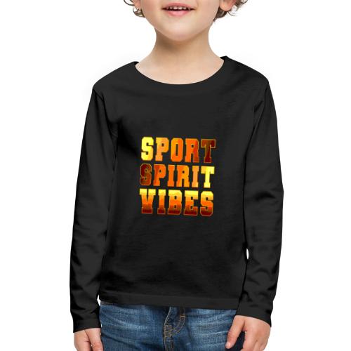 Sport Spirit Vibes Gradient - Kids' Premium Long Sleeve T-Shirt