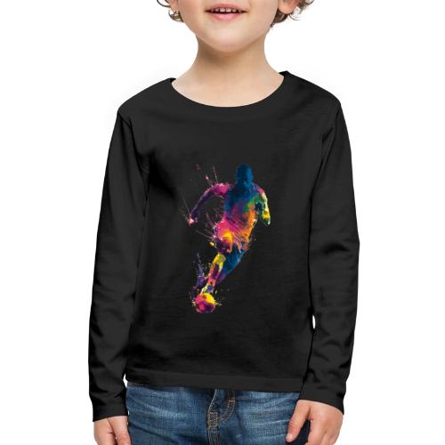 Soccer: Kick of Colors - Kids' Premium Long Sleeve T-Shirt