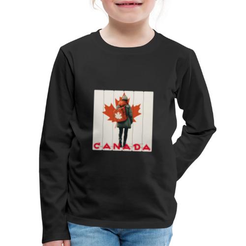 Canada: Proud Canadian Woman - Kids' Premium Long Sleeve T-Shirt