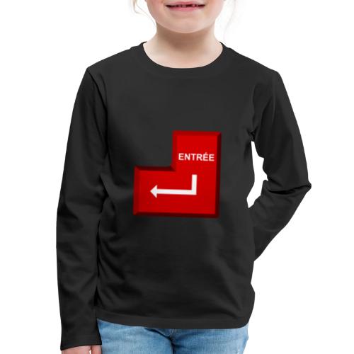 Press Enter - Kids' Premium Long Sleeve T-Shirt
