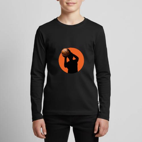 Basketball: Focused Precision - Kids' Premium Long Sleeve T-Shirt