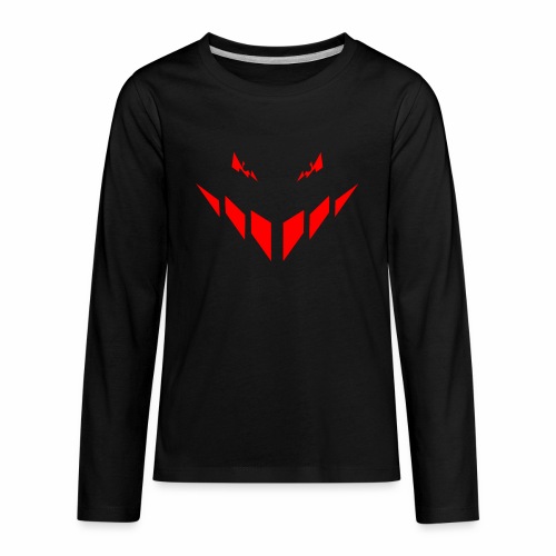 Evil bad guy is watching you - red - #1 - Kids' Premium Long Sleeve T-Shirt