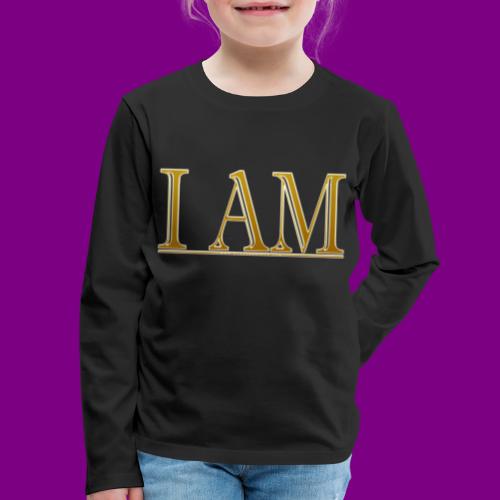 I AM - Gold - Kids' Premium Long Sleeve T-Shirt