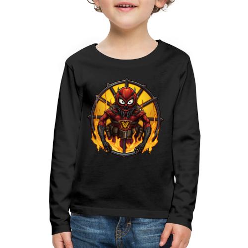 Firefighter spider - Kids' Premium Long Sleeve T-Shirt
