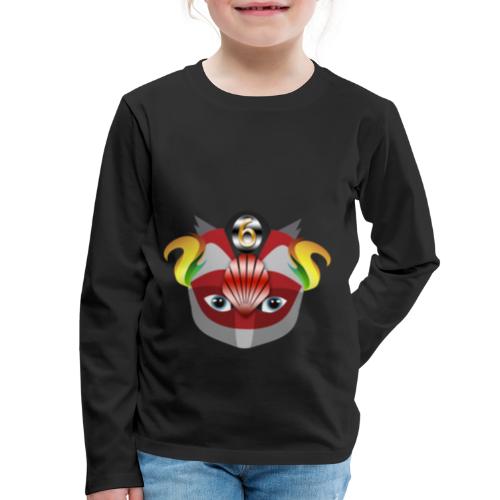 6th Birthday Mask Super Hero - Kids' Premium Long Sleeve T-Shirt
