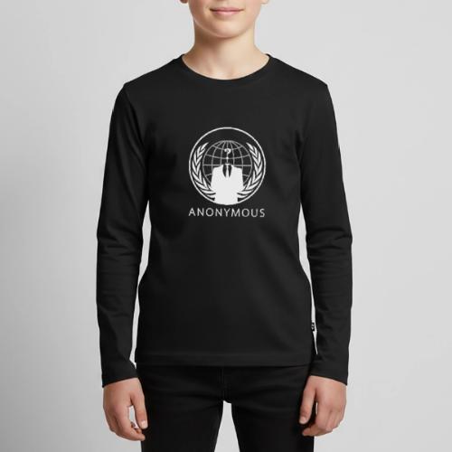 Anonymous 1 - White - Kids' Premium Long Sleeve T-Shirt