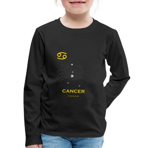 cancer zodiac astrology horoscope - Kids' Premium Long Sleeve T-Shirt