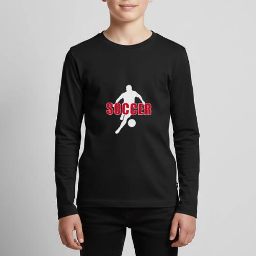 Power Kick Soccer - Kids' Premium Long Sleeve T-Shirt
