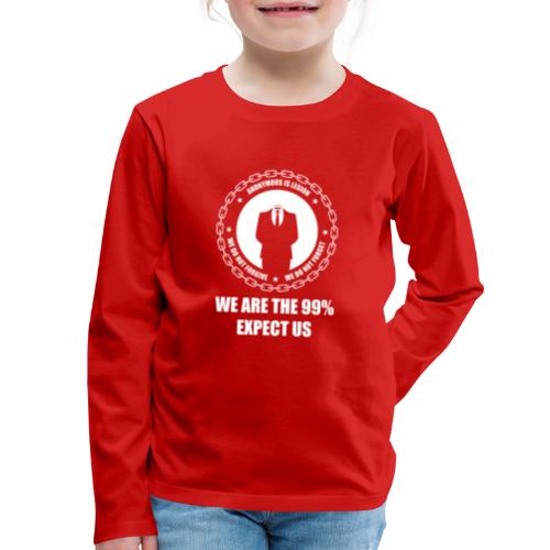 Anonymous 6 White - Kids' Premium Long Sleeve T-Shirt