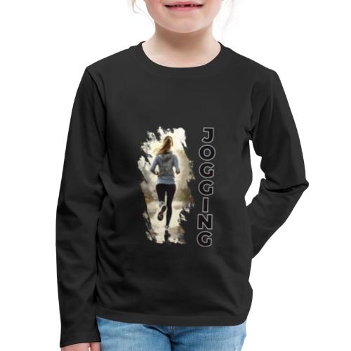 Jogging: Run into Motion - Kids' Premium Long Sleeve T-Shirt