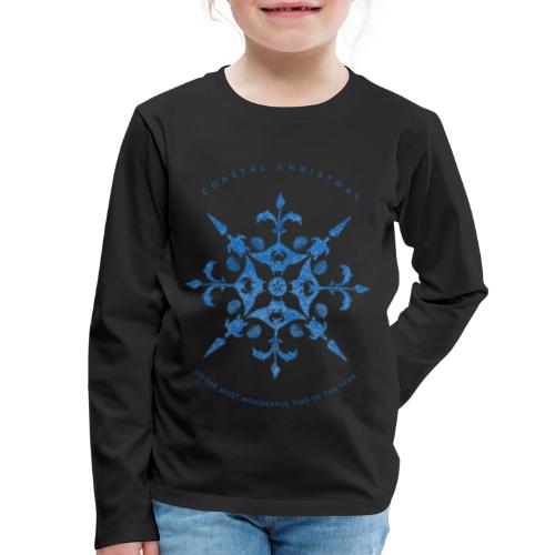 Coastal Christmas Snowflake 01 - Kids' Premium Long Sleeve T-Shirt
