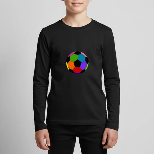 Multi-colored soccer ball - Kids' Premium Long Sleeve T-Shirt
