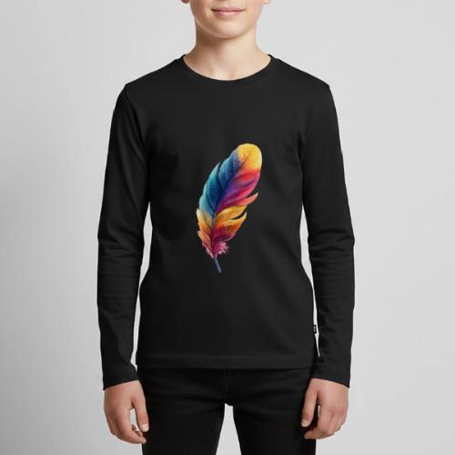 Rainbow Flight Feather - Kids' Premium Long Sleeve T-Shirt