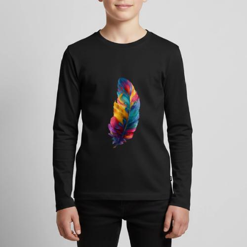 Spectrum Feather Flow - Kids' Premium Long Sleeve T-Shirt