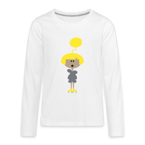 Pom Pom Girl Rollerskating - Kids' Premium Long Sleeve T-Shirt