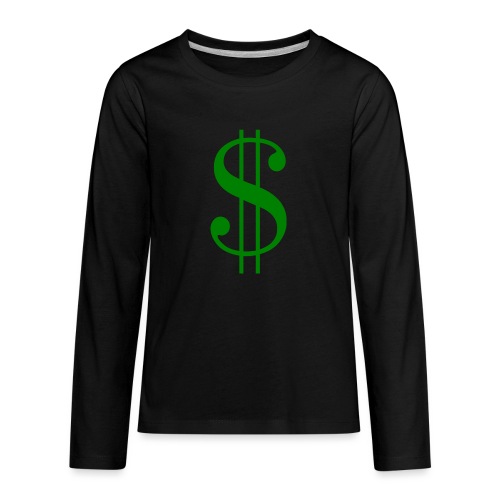 Dollar Sign - Kids' Premium Long Sleeve T-Shirt