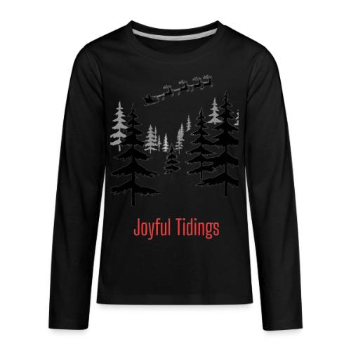 Joyful Tidings Christmas T-Shirt - Kids' Premium Long Sleeve T-Shirt
