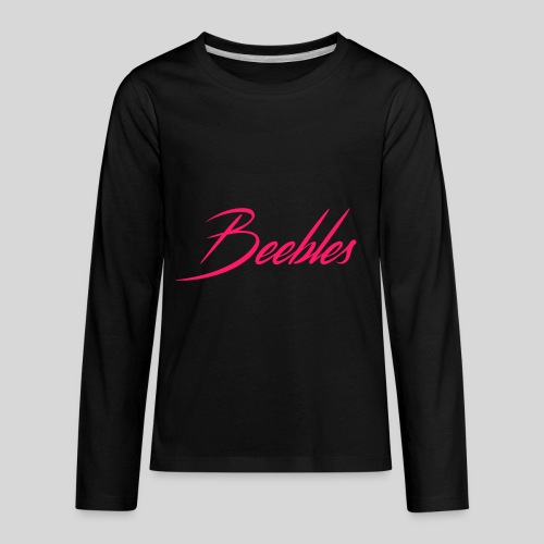 Pink Beebles Logo - Kids' Premium Long Sleeve T-Shirt