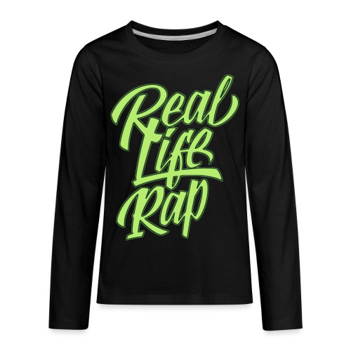 realliferap1_twocolor_rev - Kids' Premium Long Sleeve T-Shirt