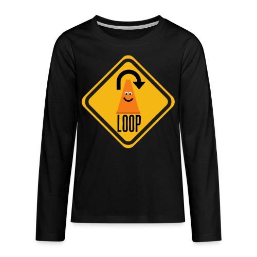 Coney’s Loop Sign - Kids' Premium Long Sleeve T-Shirt