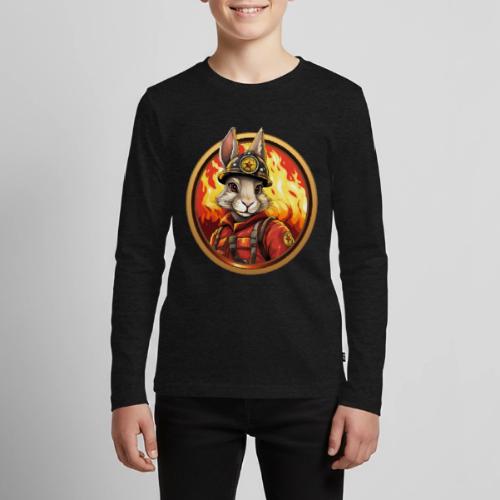 Rabbit Firefighter - Kids' Premium Long Sleeve T-Shirt