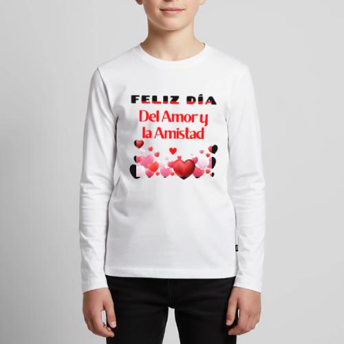 Design Happy Day of Love and Friendship, February. - Kids' Premium Long Sleeve T-Shirt