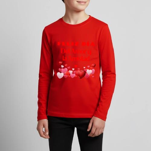 Design Happy Day of Love and Friendship, February. - Kids' Premium Long Sleeve T-Shirt