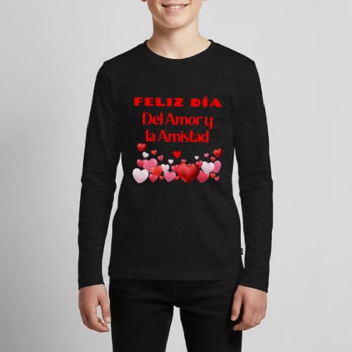 Design Happy Day of Love and Friendship, February. - Kids' Premium Long Sleeve T-Shirt