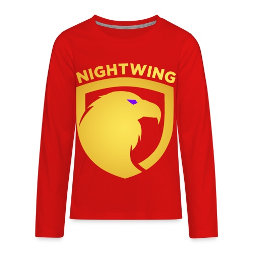 Nightwing Gold Crest - Kids' Premium Long Sleeve T-Shirt