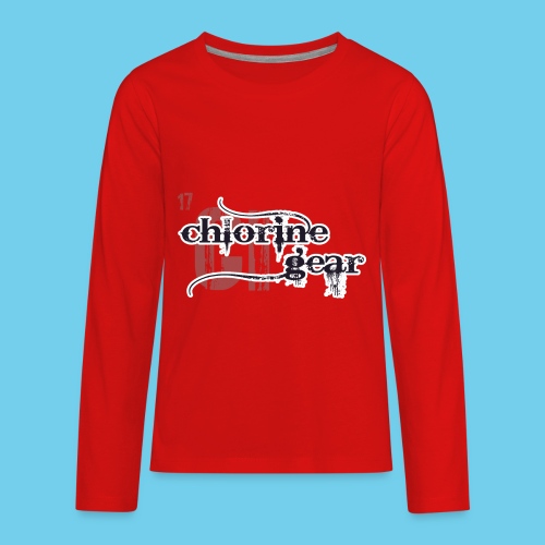 Chlorine Gear Textual Logo - Kids' Premium Long Sleeve T-Shirt