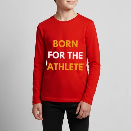 Born for the Athlete, Yellow/White - Kids' Premium Long Sleeve T-Shirt