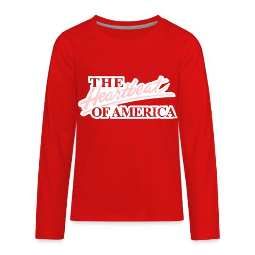 The Heartbeat of America - Kids' Premium Long Sleeve T-Shirt