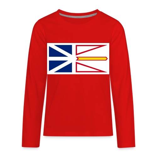 1200px Flag of Newfoundland and Labrador svg - Kids' Premium Long Sleeve T-Shirt