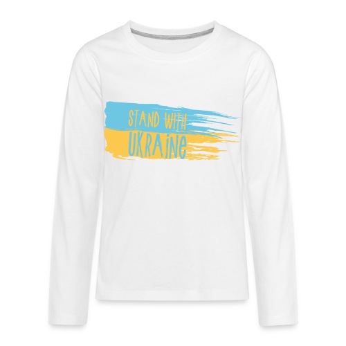 I Stand With Ukraine - Kids' Premium Long Sleeve T-Shirt