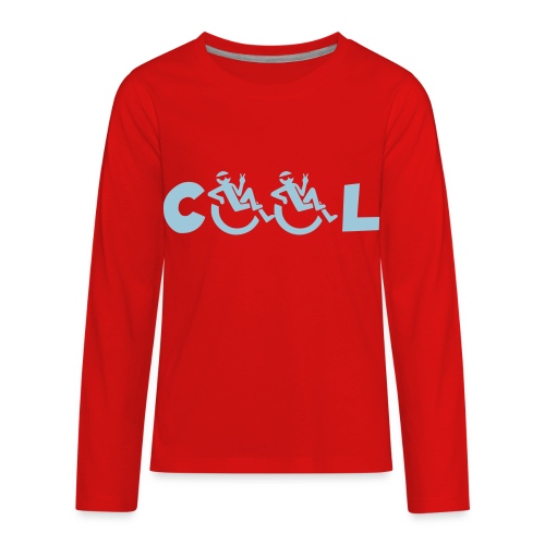 Cool in my wheelchair, chill in wheelchair, roller - Kids' Premium Long Sleeve T-Shirt