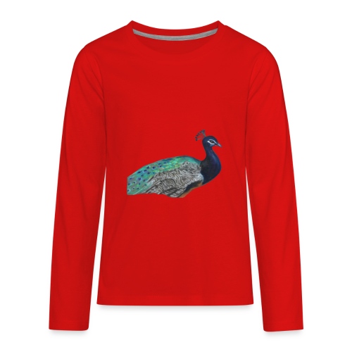 peacock half - Kids' Premium Long Sleeve T-Shirt
