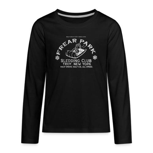 RO Frear Park Sledding Club Distressed Light - Kids' Premium Long Sleeve T-Shirt