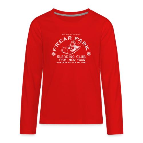 RO Frear Park Sledding Club Distressed Light - Kids' Premium Long Sleeve T-Shirt