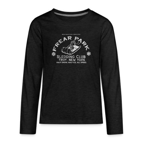 RO Frear Park Sledding Club Distressed Light - Kids' Premium Long Sleeve T-Shirt
